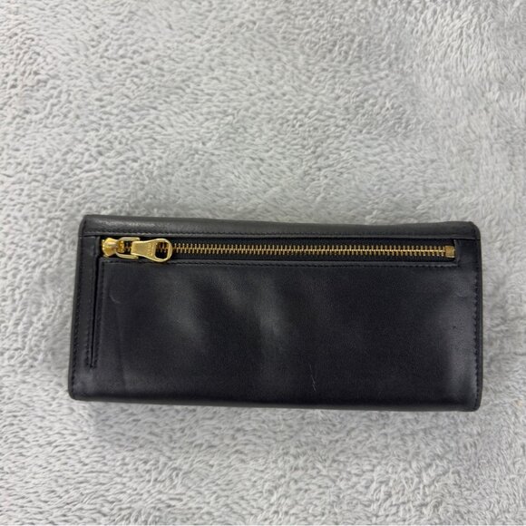LOEWE Anagram Leather Long Bifold Wallet Black 100% Authentic Made in Spain - Picture 3 of 15